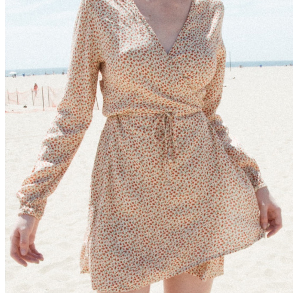 A wrap dress